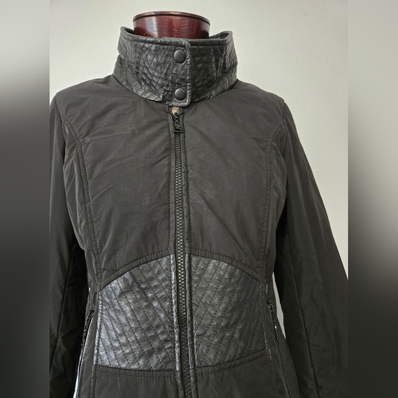 DANIER leather and polyester black jacket. Size XXS (seems a bit bigger) - Picture 3 of 15